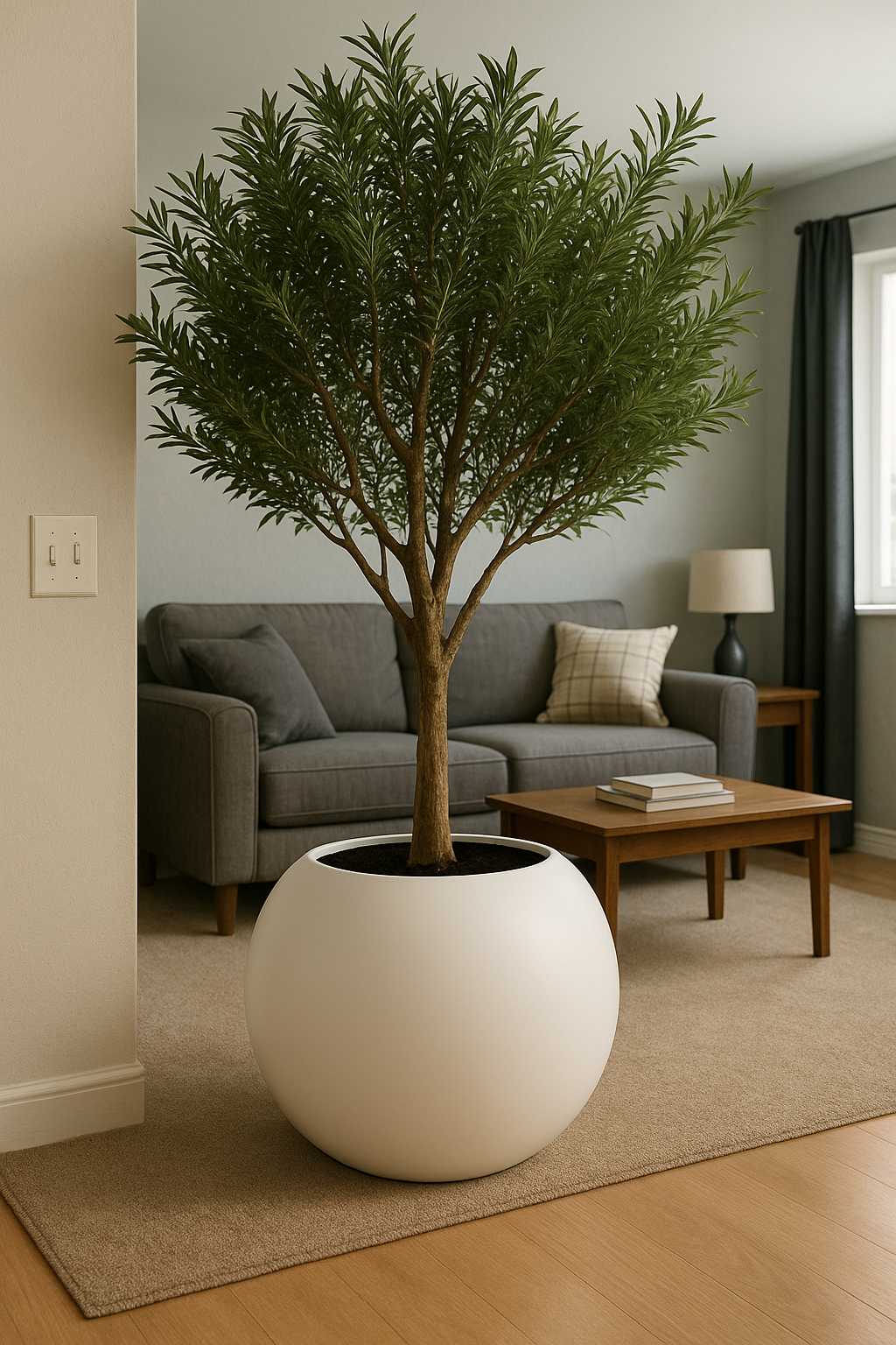 Planta no escritório do Ricardo